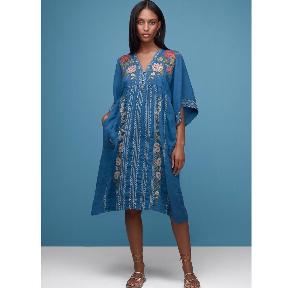 NWT Johnny Was Nalina Embroidered Kimono Dress XS